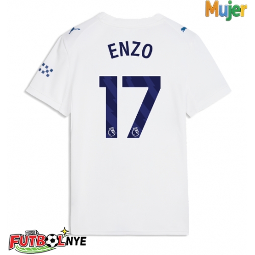 Camiseta Manchester City Enzo Fernandez #17 Tercera Equipación para mujer 2026-27 manga corta